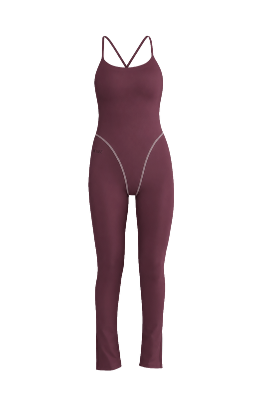 LARA JUMPSUIT BURGUNDY